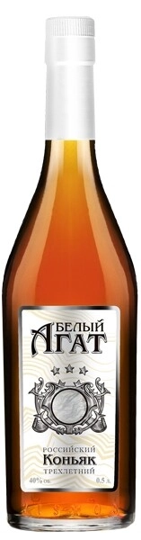 Коньяк Белый Агат, 3 звезды, 0.5 л