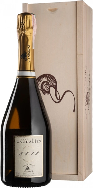 Шампанское De Sousa et Fils, Cuvee des Caudalies Millesime Grand Cru Extra Brut, Champagne AOC, 2010, wooden box