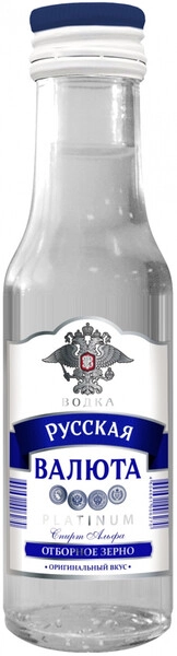 Водка Русская Валюта Платинум, 100 мл