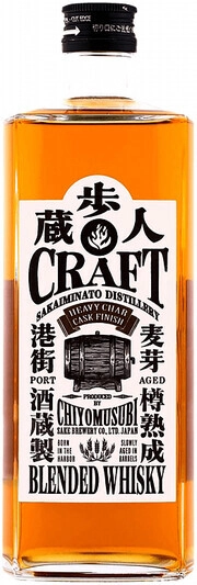 Виски Chiyomusubi Sake Brewery, Craft Blended Heavy Char Cask Finish, 0.7 л