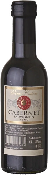 Вино Vino Kalem, Cabernet Sauvignon Suvo, 187 мл