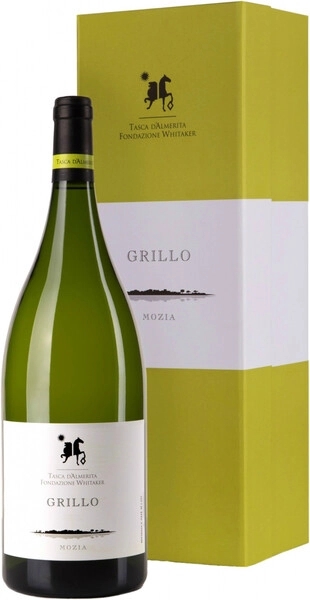 Вино Tasca d'Almerita, Grillo Mozia, Sicilia IGT, 2020, gift box, 1.5 л