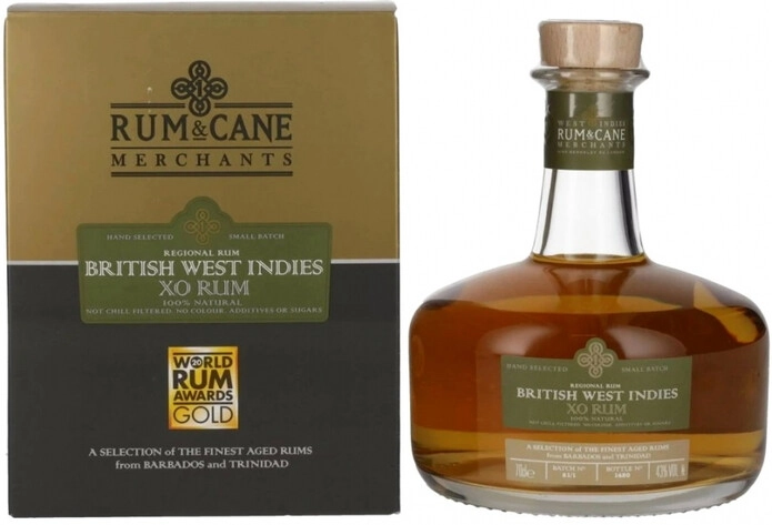 Ром Rum & Cane Merchants, British West Indies XO, gift box, 0.7 л