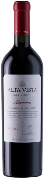 Вино Alta Vista, Single Vineyard Alizarine Malbec, 2020