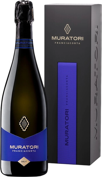 Игристое вино Muratori, Franciacorta DOCG Brut, 2022, gift box