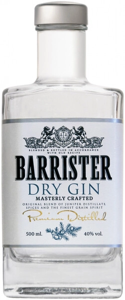 Джин Barrister Dry Gin, 0.5 л
