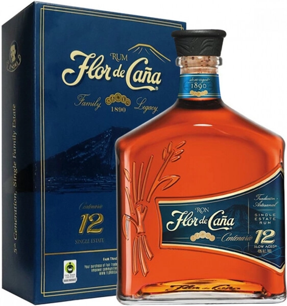 Ром Flor de Cana Centenario 12 Years Old, gift box, 0.75 л