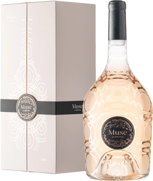 Вино Muse de Miraval Rose, Cotes de Provence AOC, gift box, 2021, 1.5 л