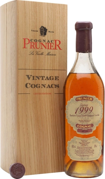Коньяк Prunier Grande Champagne AOC, 1999, gift box, 0.7 л