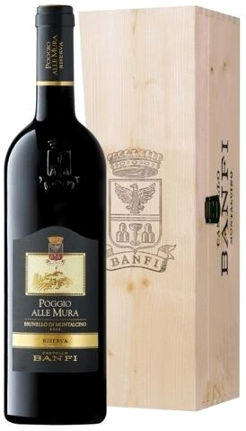 Вино Banfi, "Poggio alle Mura" Brunello di Montalcino Riserva DOCG, 2017, wooden box