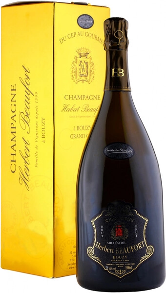 Шампанское Herbert Beaufort, "Cuvee La Favorite", Bouzy Grand Cru, 2018, gift box, 1.5 л