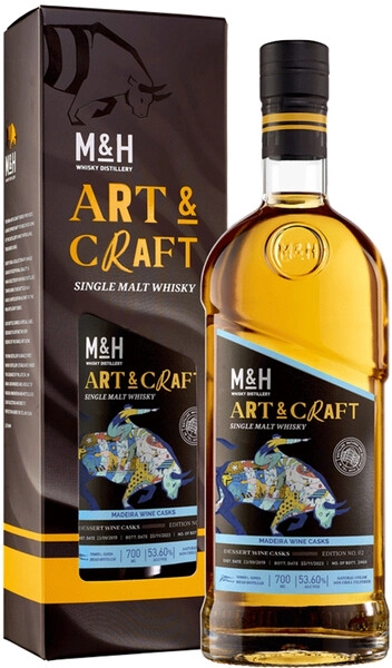 Виски M&H, Art & Craft Madeira Dessert Wine Casks, gift box, 0.7 л