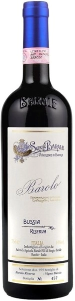 Вино Barale Fratelli, Bussia Riserva, Barolo DOCG, 2006, 1.5 л