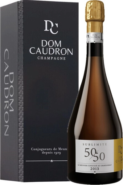 Шампанское Dom Caudron, Sublimite 50/50 Brut, Champagne AOC, 2013, gift box