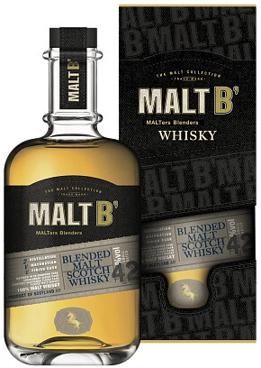 Виски Malt B' Scotch Blended Malt, gift box, 0.7 л