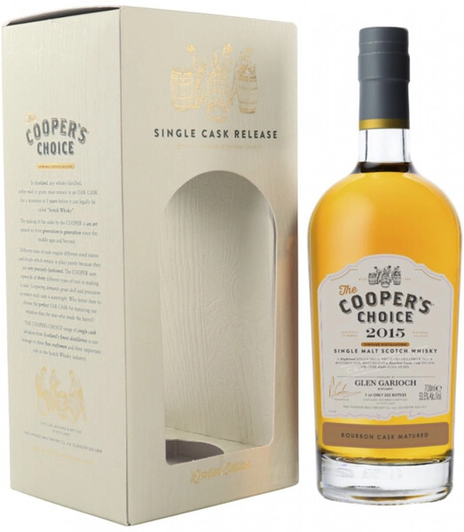 Виски The Cooper's Choice Glen Garioch Single Malt Bourbon Cask Matured, 2015, gift box, 0.7 л