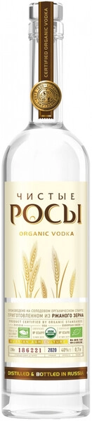 Водка Чистые Росы из Ржаного Зерна, 0.7 л