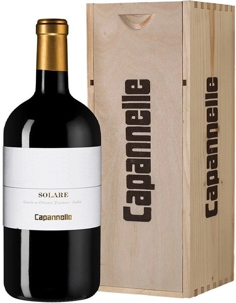 Вино Capannelle, Solare Vino da Tavola di Toscana Rosso IGT Sangiovese, 2015, wooden box, 5 л