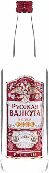 Водка Русская Валюта Премиум, 1 л