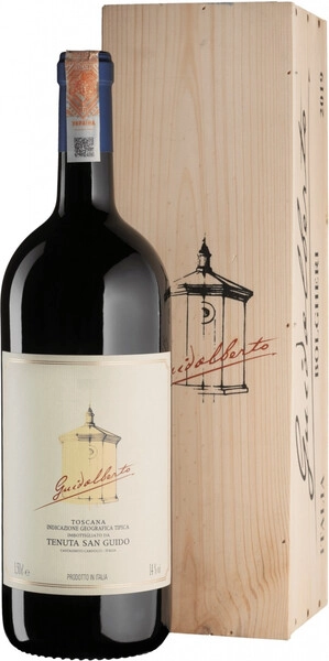 Вино "Guidalberto" IGT, 2023, wooden box, 1.5 л