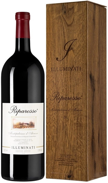 Вино Illuminati, Montepulciano d'Abruzzo Riparosso DOC, 2021, gift box, 3 л