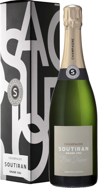 Шампанское Soutiran, Brut Nature Grand Cru, Champagne AOC, gift box