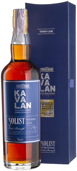 Виски Kavalan, Solist Vinho Barrique (55,6%), gift box, 0.7 л