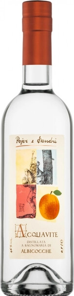 Бренди Pojer e Sandri, Acquavite di albicocche, Dolomiti, gift box, 0.5 л