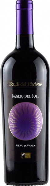 Вино Feudi del Pisciotto, Baglio del Sole Nero d'Avola, Sicilia IGT, 2018