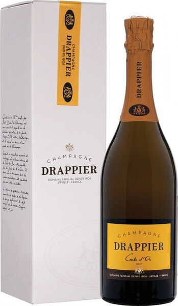 Шампанское Champagne Drappier, Carte d'Or Brut, Champagne AOC, gift box