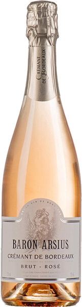 Игристое вино Baron Arsius Cremant de Bordeaux AOC Rose Brut