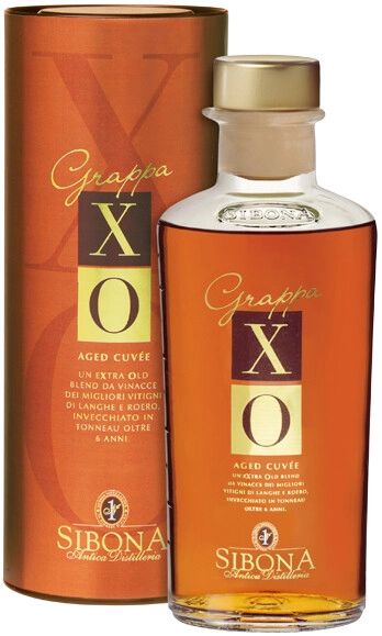 Граппа Sibona XO, in tube, 0.5 л