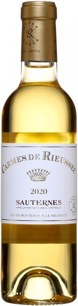 Вино "Carmes de Rieussec", Sauternes AOC, 2020, 375 мл