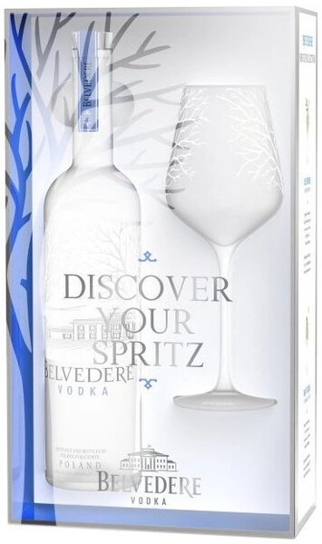 Водка Belvedere, gift box with glass, 0.7 л