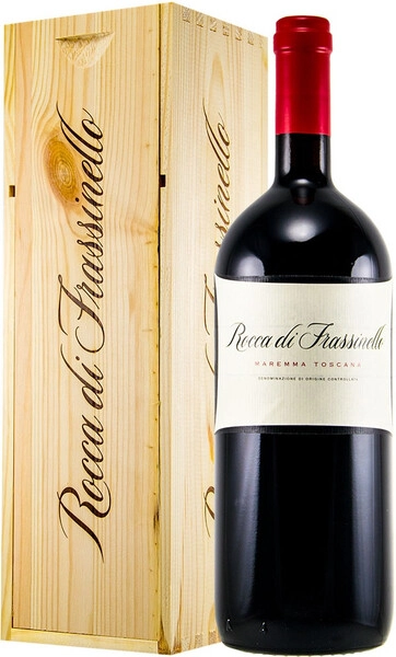 Вино Rocca di Frassinello, Rocca di Frassinello, Maremma Toscana IGT, 2013, wooden box, 3 л