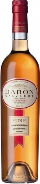 Кальвадос Daron Fine, Calvados Pays d'Auge AOC, 0.7 л