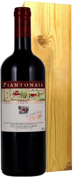 Вино Piantonaia, Alta Valle della Greve IGT, 2017, wooden box, 1.5 л