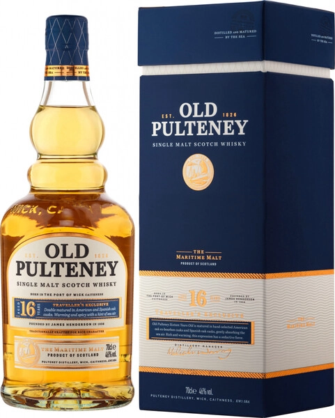 Виски Old Pulteney 16 Years Old, gift box, 0.7 л