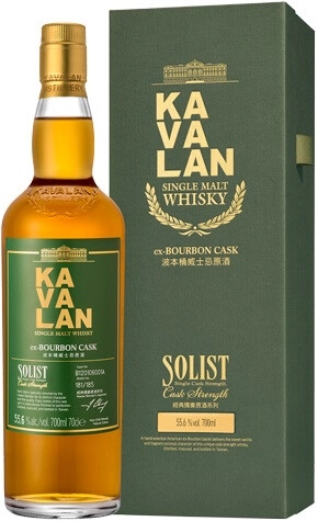 Виски Kavalan, Solist Ex-Bourbon Cask (55,6%), gift box, 0.7 л
