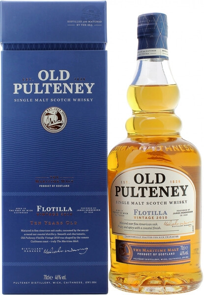 Виски Old Pulteney, Flotilla Single Malt, 2010, gift box, 0.7 л