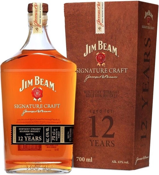 Виски Jim Beam, Signature Craft, 12 Years Old, gift box, 0.7 л