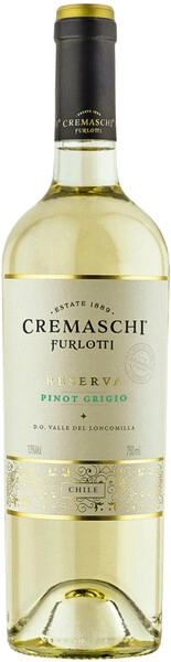 Вино Cremaschi Furlotti, Pinot Grigio Reserva, Valley del Loncomilla DO, 2024