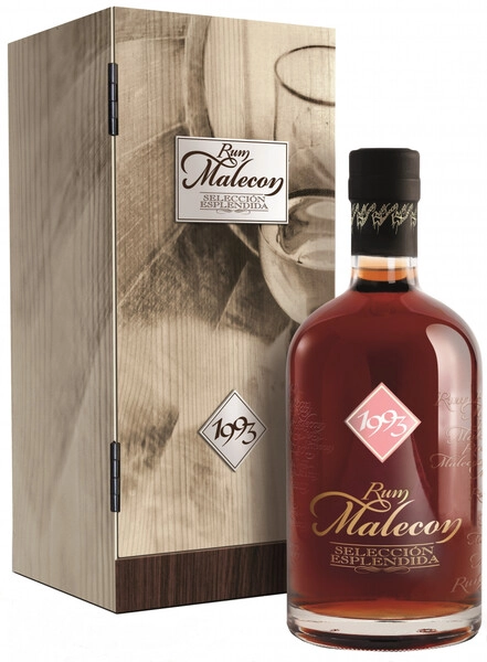 Ром Malecon, Seleccion Esplendida, 1993, wooden box, 0.7 л