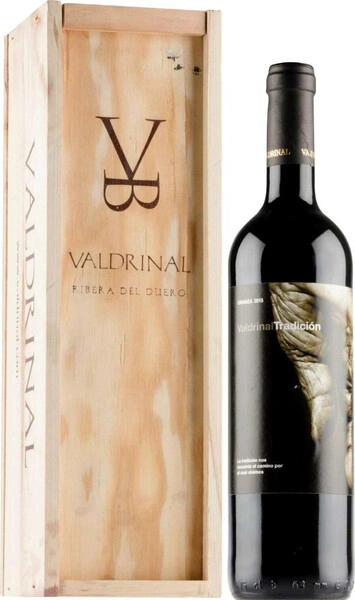 Вино Valdrinal, Tradicion Crianza, Ribera del Duero DO, 2018, wooden box, 3 л