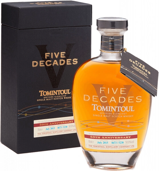 Виски Tomintoul, Five Decades, gift box, 0.7 л