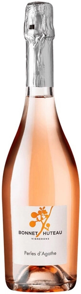 Игристое вино Bonnet-Huteau, Perles d'Agathe Rose Brut