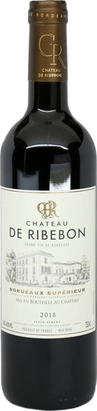 Вино Chateau de Ribebon, Bordeaux Superieur AOC, 2018