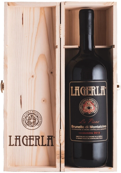 Вино La Gerla, La Pieve Brunello di Montalcino DOCG, 2018, wooden box, 1.5 л
