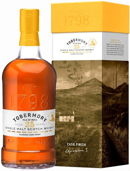 Виски Tobermory 25 Years Old, gift box, 0.7 л