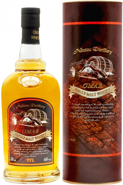 Виски Nantou Distillery, Omar Single Malt Peated Type, in tube, 0.7 л